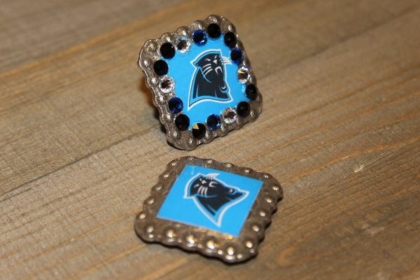 1 3/8" Custom Picture Concho - Carolina Panthers