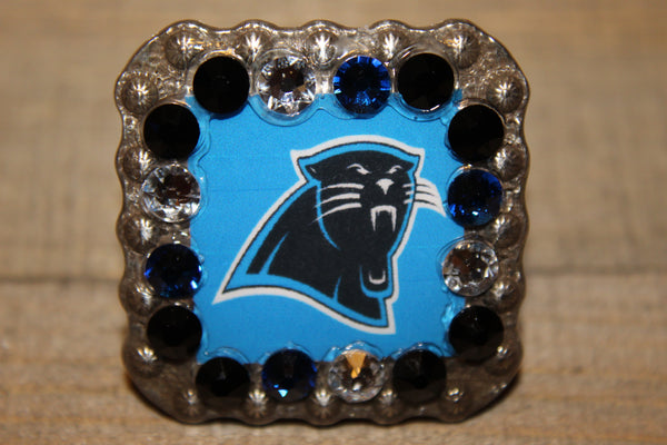 1 3/8" Custom Picture Concho - Carolina Panthers