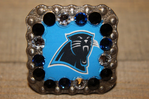 1 3/8" Custom Picture Concho - Carolina Panthers