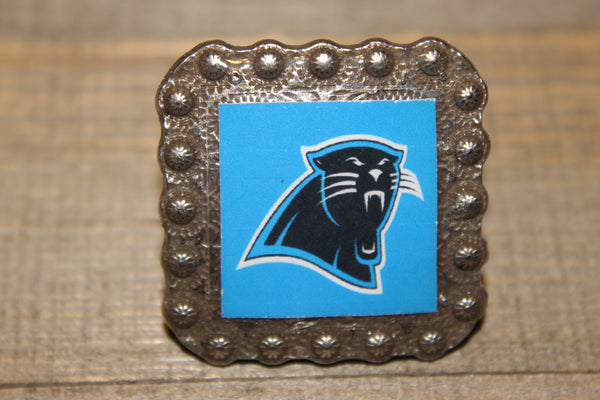 1 3/8" Custom Picture Concho - Carolina Panthers