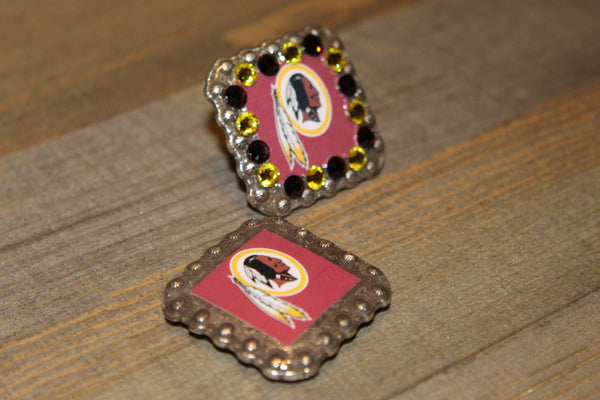 1 3/8" Custom Picture Concho - Washington Redskins