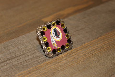 1 3/8" Custom Picture Concho - Washington Redskins