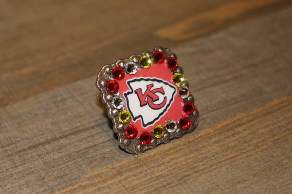 1 3/8" Custom Picture Concho - Kansas City Chiefs