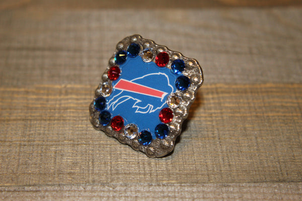 1 3/8" Custom Picture Concho - Buffalo Bills