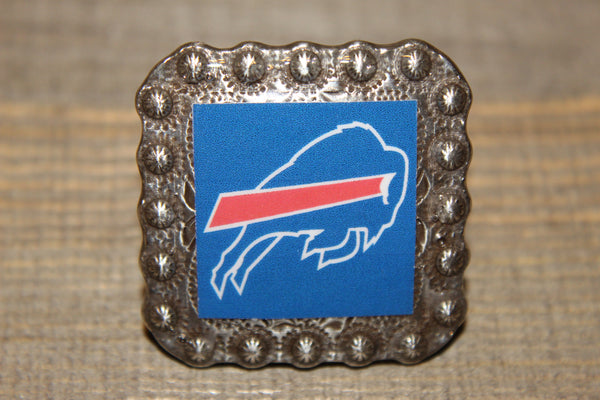 1 3/8" Custom Picture Concho - Buffalo Bills