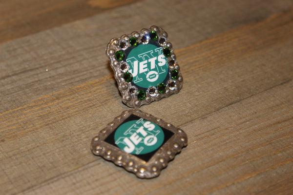1 3/8" Custom Picture Concho - New York Jets