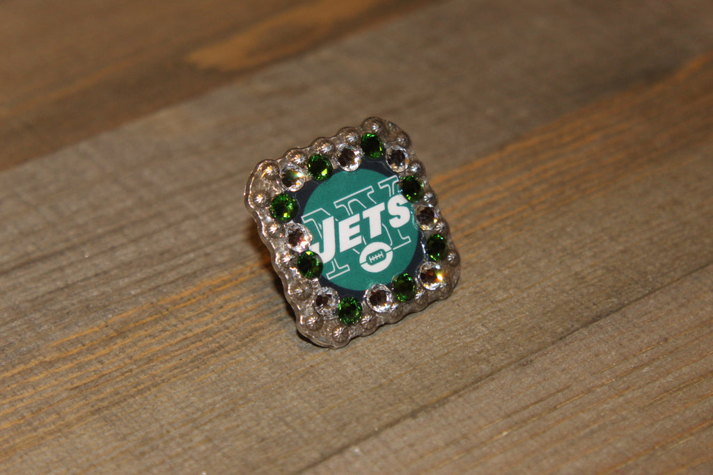 1 3/8" Custom Picture Concho - New York Jets