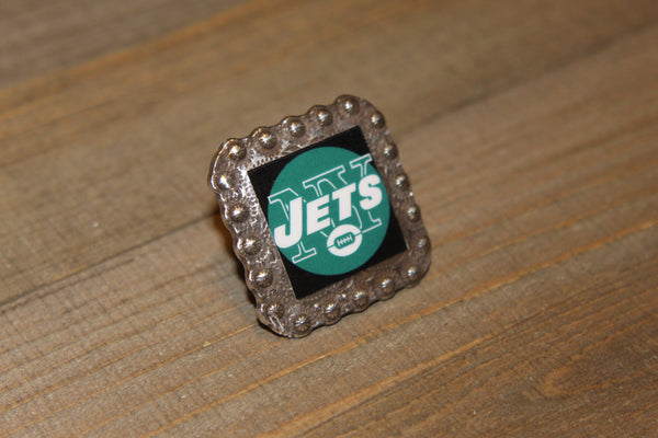 1 3/8" Custom Picture Concho - New York Jets