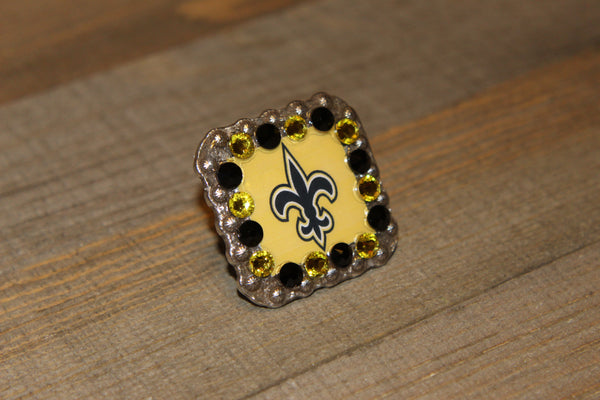 1 3/8" Custom Picture Concho - New Orleans Saints