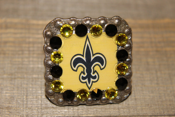 1 3/8" Custom Picture Concho - New Orleans Saints
