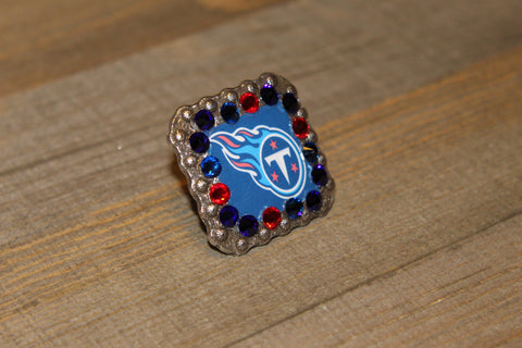 1 3/8" Custom Picture Concho - Tennessee Titans