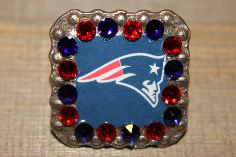 1 3/8" Custom Picture Concho - New England Patriots