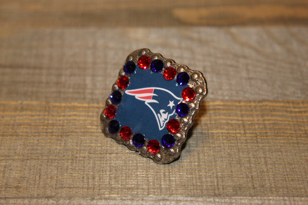 1 3/8" Custom Picture Concho - New England Patriots