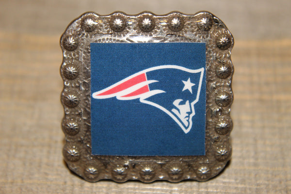 1 3/8" Custom Picture Concho - New England Patriots