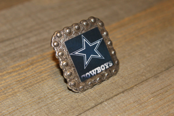 1 3/8" Custom Picture Concho - Dallas Cowboys