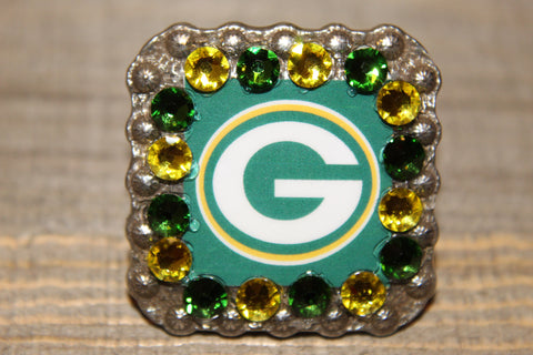 1 3/8" Custom Picture Concho - Green Bay Packers