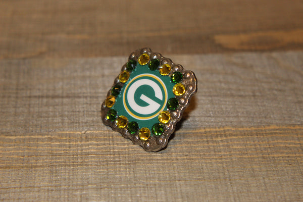 1 3/8" Custom Picture Concho - Green Bay Packers