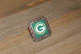 1 3/8" Custom Picture Concho - Green Bay Packers