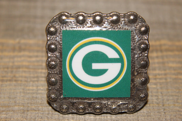 1 3/8" Custom Picture Concho - Green Bay Packers