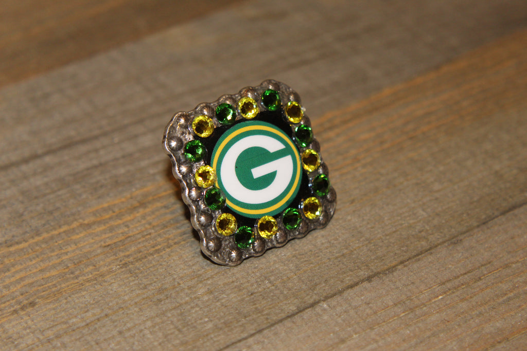 1 3/8" Custom Picture Concho - Green Bay Packers