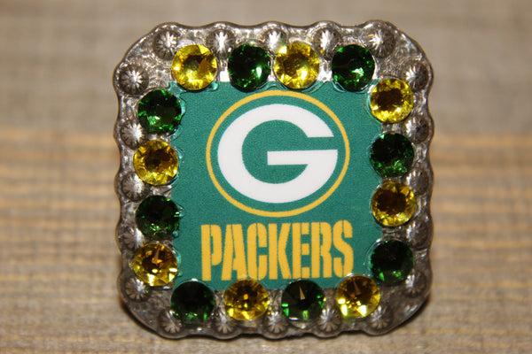 1 3/8" Custom Picture Concho - Green Bay Packers