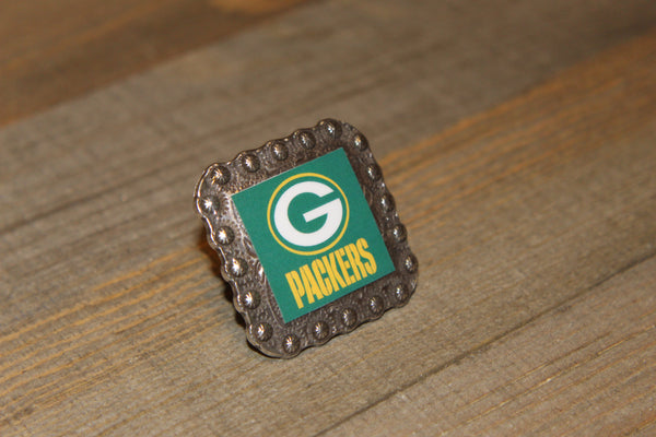 1 3/8" Custom Picture Concho - Green Bay Packers