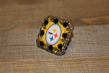 1 3/8" Custom Picture Concho - Pittsburgh Steelers