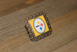 1 3/8" Custom Picture Concho - Pittsburgh Steelers