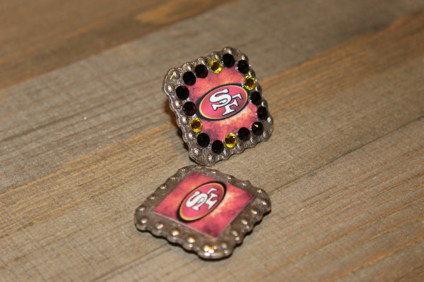 1 3/8" Custom Picture Concho - San Francisco 49ers