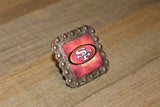 1 3/8" Custom Picture Concho - San Francisco 49ers