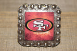 1 3/8" Custom Picture Concho - San Francisco 49ers