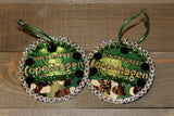 Copenhagen Green Lid Earrings - Camo Print - Dally Down Designs