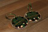 Copenhagen Green Lid Earrings - Camo Print - Dally Down Designs