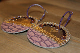 Copenhagen Silver Lid Earrings - Purple Gator - Dally Down Designs