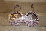 Copenhagen Silver Lid Earrings - Purple Gator - Dally Down Designs