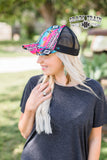 Mrs Captain Cray Cray Aztec High Pony Cap