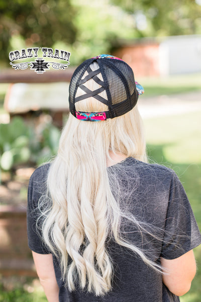 Mrs Captain Cray Cray Aztec High Pony Cap