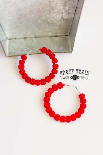 Rock With You Earrings - Red