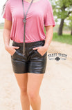 Sassy Side Shorts - Black