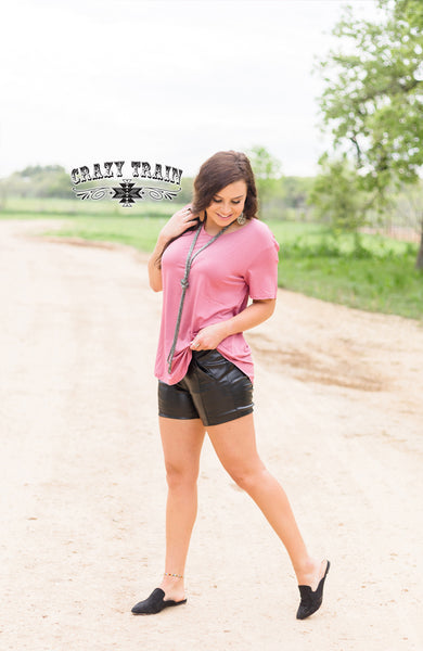 Sassy Side Shorts - Black