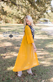 Short Round Duster - Mustard