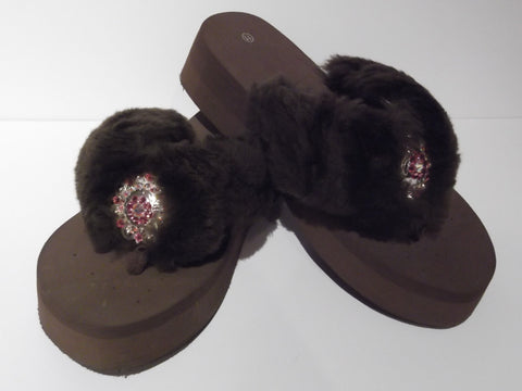 Custom Cowgirl Flip Flops - The Wooly Rose